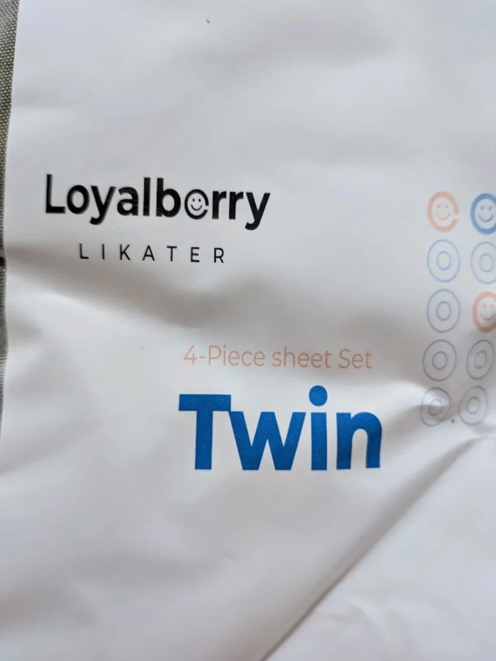 NWT Loyalberry Cooling Twin Sheet Set Gray Deep Pocket Bedding